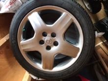 Tire and wheel that came on the car.