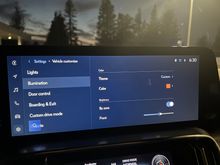 Cabin Illumination. Rear + Feet zones available if scrolled down.