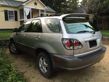 Broken window on drivers side rear trunk window