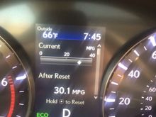 This was my last tank, tried to keep it at 78-80, 90% freeway. I'm very impressed with the range and mpg