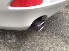 Carbon fiber exhaust tips
