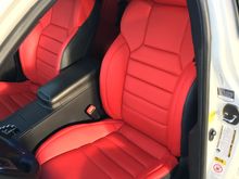 My ISF seats were originally white and they were looking worn... So I did something similar to you...gotta live red.