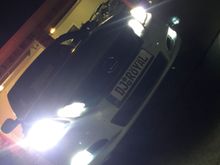 HID low beams, LED fog lights and parking lights