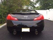 Infiniti sports axle back exhaust