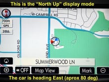 North Up Map