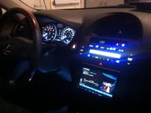 White and blue led dash swap.