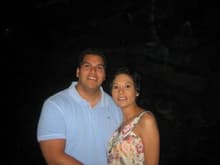 Me and my Wife when she had short hair and we just found out we were pregnant!
