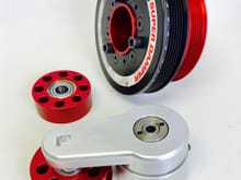 RR Racing ISF Supercharger billet crank, idler, and tensioner pulley system