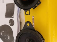 Front side of stock & Infinity speakers