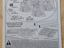 Printed instructions, with measurement information included.