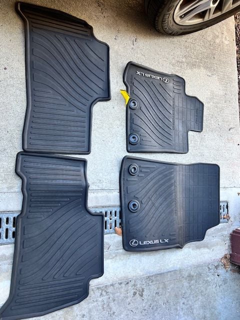 Interior/Upholstery - OEM all weather floor mats LX 570 Front and Middle row - Used - 2008 to 2015 Lexus LX570 - Menlo Park, CA 94025, United States