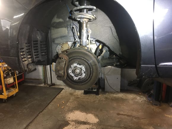 The other reason the car came in, the brakes have been critically low for a long time and have finally gotten to the point they could be felt. 