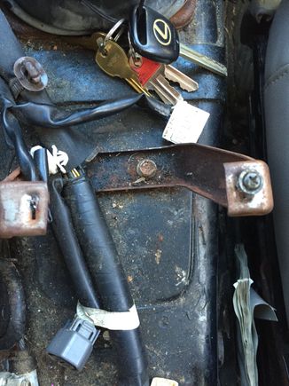 20 plus years of crap leaking down center console and rusting
