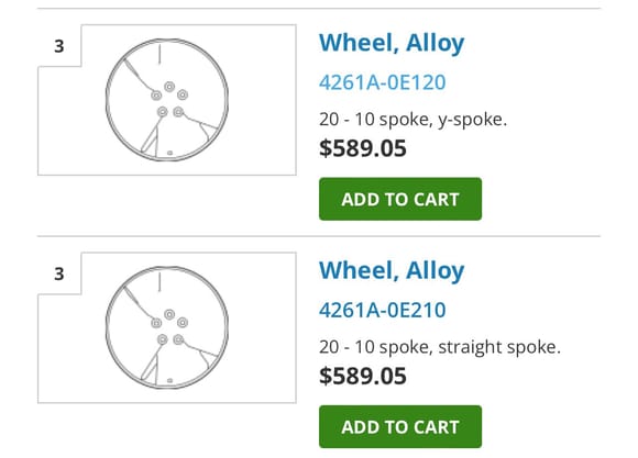 Trying to buy some OEM RX F sport rims for the nx, but can someone tell me the difference between (Y spoke) & (straight spoke)? 