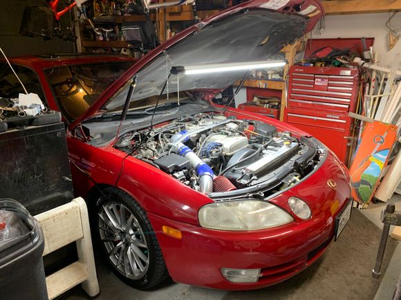 Doin a little work on the PS headlight. 