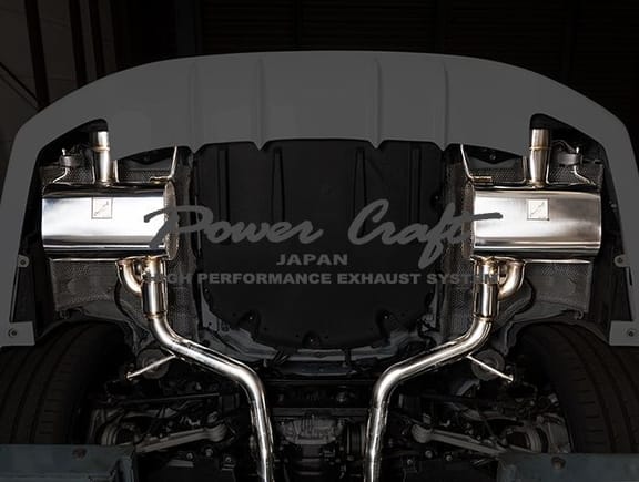 Power Craft Hybrid Exhaust System with Valves, Lexus LS500 2018+