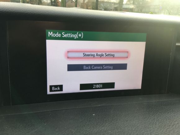 Camera settings
