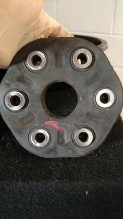 As you see from the red mark I got this from the junk yard from the gs300. Smaller flex disc bolt pattern and its the small bolt pattern shared with the A340E.