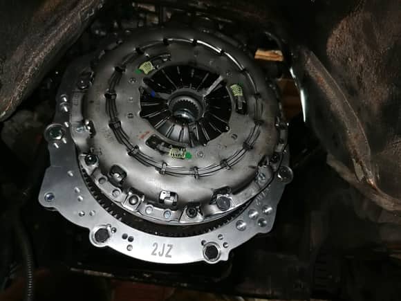 The adapter plate and clutch for the 6 speed swap
