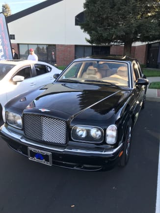 Stately black Bentley.