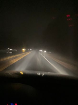 I wonder if people are going to crash in this fog/mist....