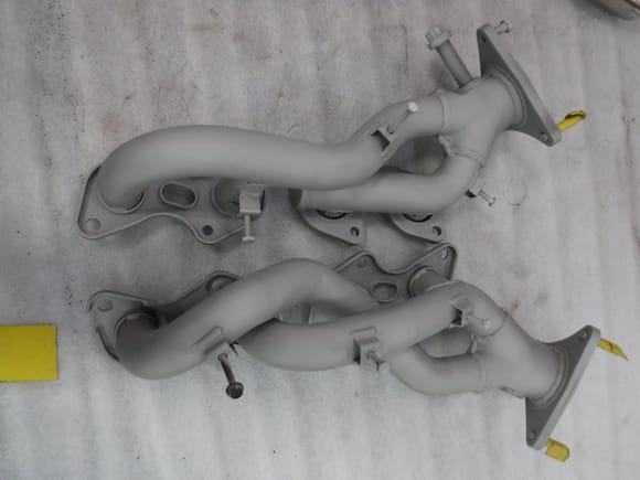 Although exhaust manifolds were bead blasted before shipping to Jet-Hot,  Jet-Hot elected to refine the finish further before next phase application of precoat finish, suggests pride in workmanship..