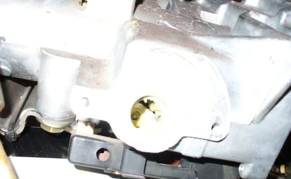 Washed out view of tele motor's housing.