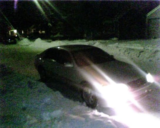 this pic is crazy cause as soon as i went to take a pic my left fog light bulb went out! just my luck huh!