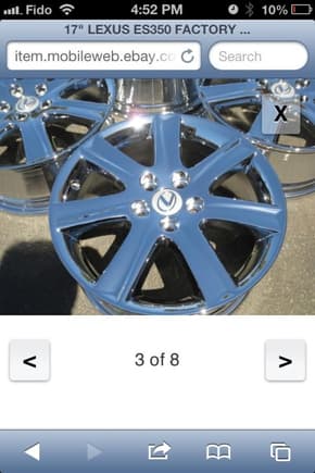 I want to get these rims !
I believe stock es350 18&quot;