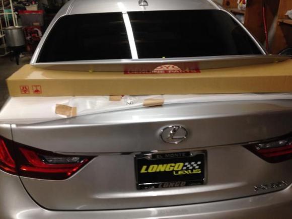 Rear Spoiler 2013 install