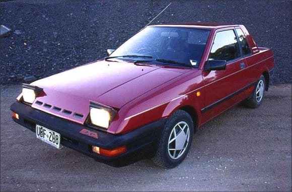 And my dad bought a 1986 Nissan Pulsar NX to drive to work.