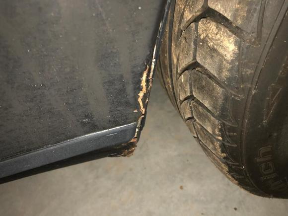 rear quarter rust spot 