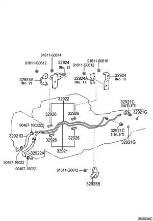 Is 32922A the transmission cooler return line?