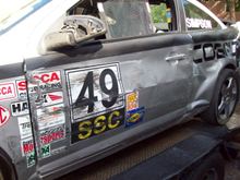 ssc race car crash 2011 Lime Rock Park Championship Race cobalt race car #stevesimpsonracing