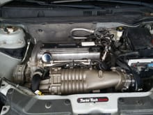 I didn't like all the hot air my intake was sucking in so I extended it down to the bottom of the engine bay by cutting up part of my old CAI.