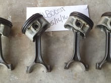 LSJ pistons/rods $50 (I do have the connecting piece to the rods)