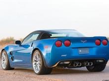 112 0802 01z2009 chevrolet corvette ZR1rear three quarter view