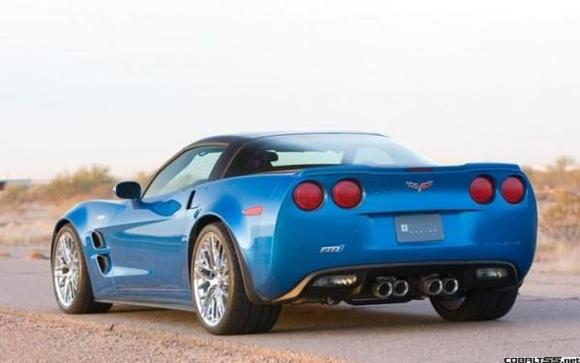 112 0802 01z2009 chevrolet corvette ZR1rear three quarter view