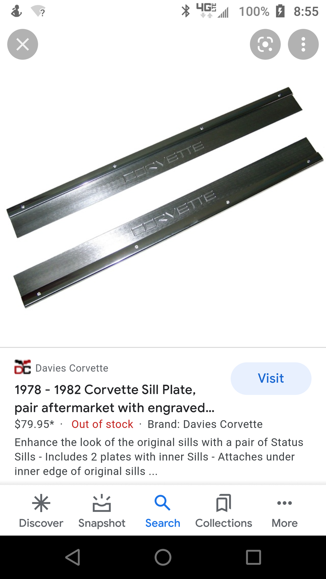 WTB (Want To Buy) C3 1980 door sill plates CorvetteForum Chevrolet