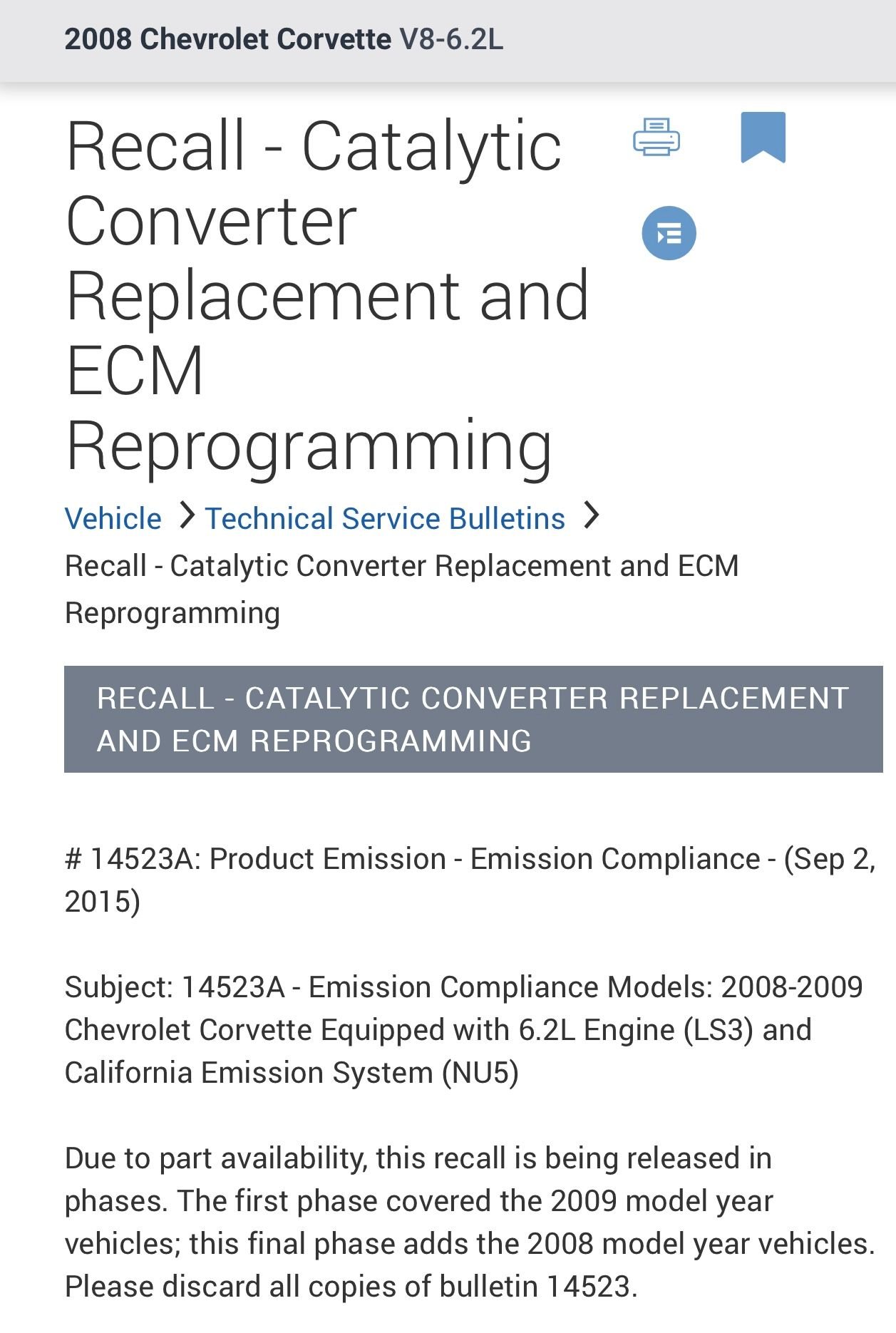 Help! Misfire/Catalytic Converter codes sending my C6 into Limp Mode