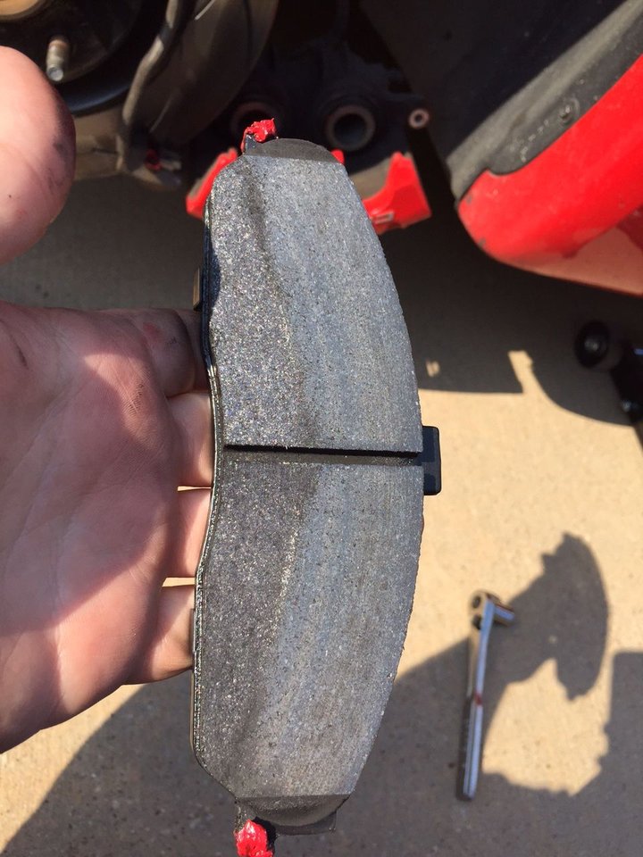 Brake pad not using entire rotor after change? CorvetteForum