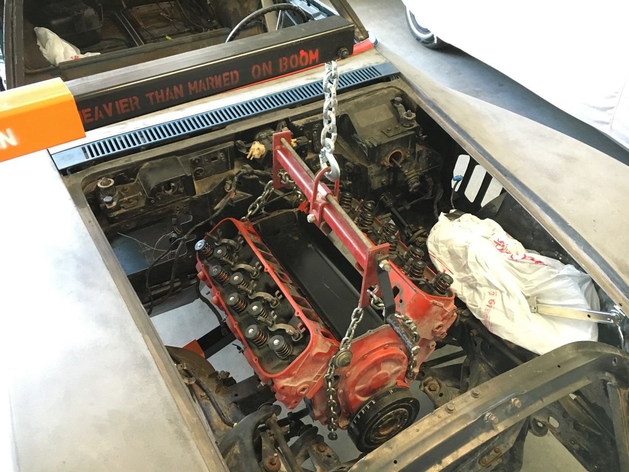 Where to bolt engine hoist chains CorvetteForum Chevrolet Corvette
