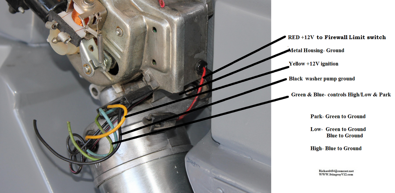72' wiper wiring schematic.... - CorvetteForum - Chevrolet Corvette