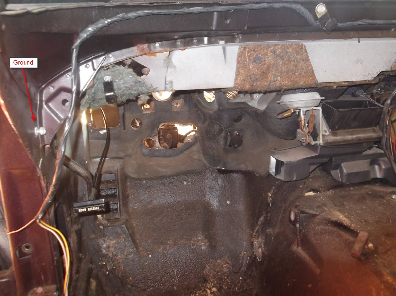 1981 Instrument Panel Ground Location CorvetteForum Chevrolet