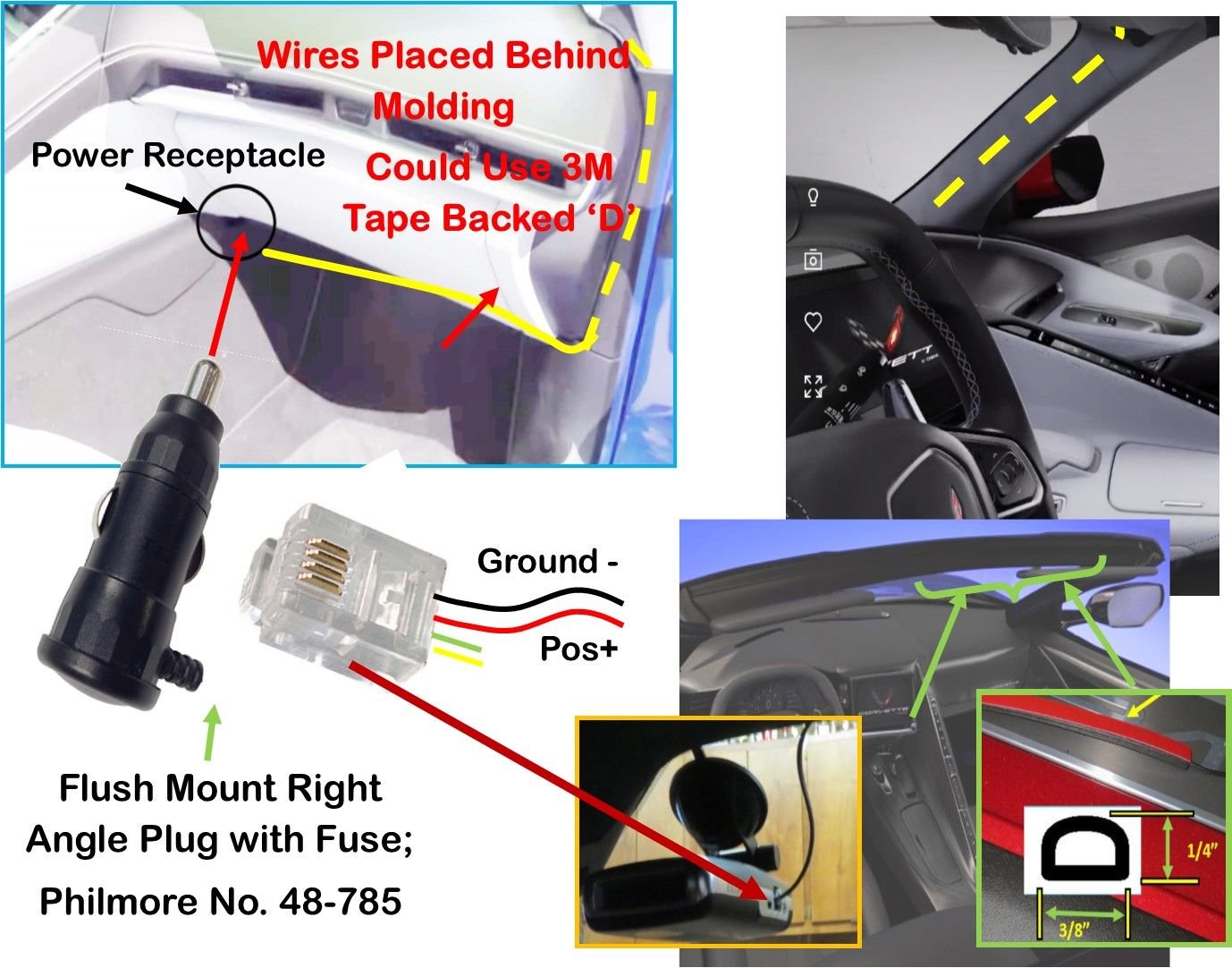 Radar detector and cigarette lighter CorvetteForum Chevrolet