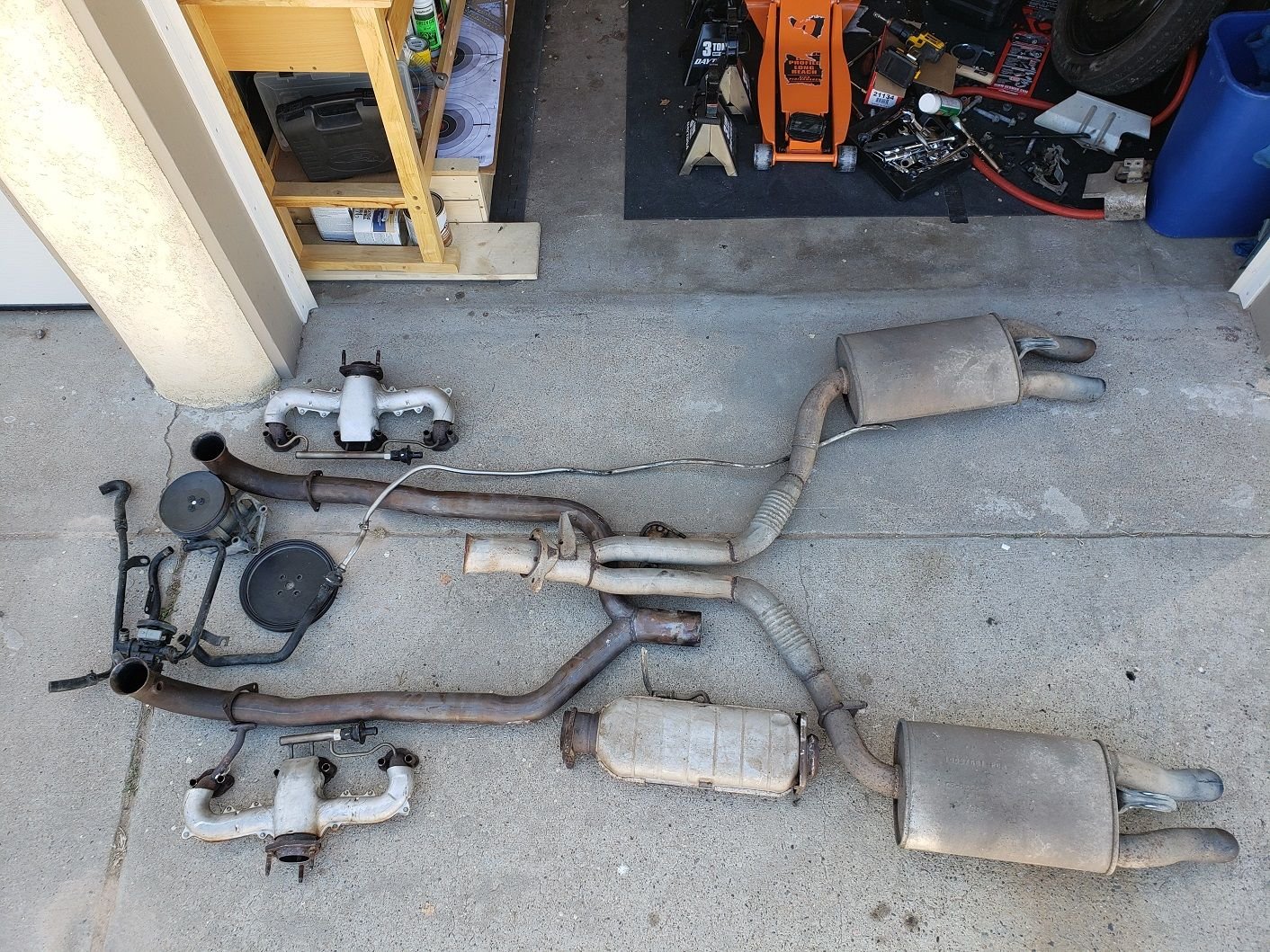 1989 Full Exhaust Upgrade Hedman Long Tube Headers 68448, EGR Smog Cat