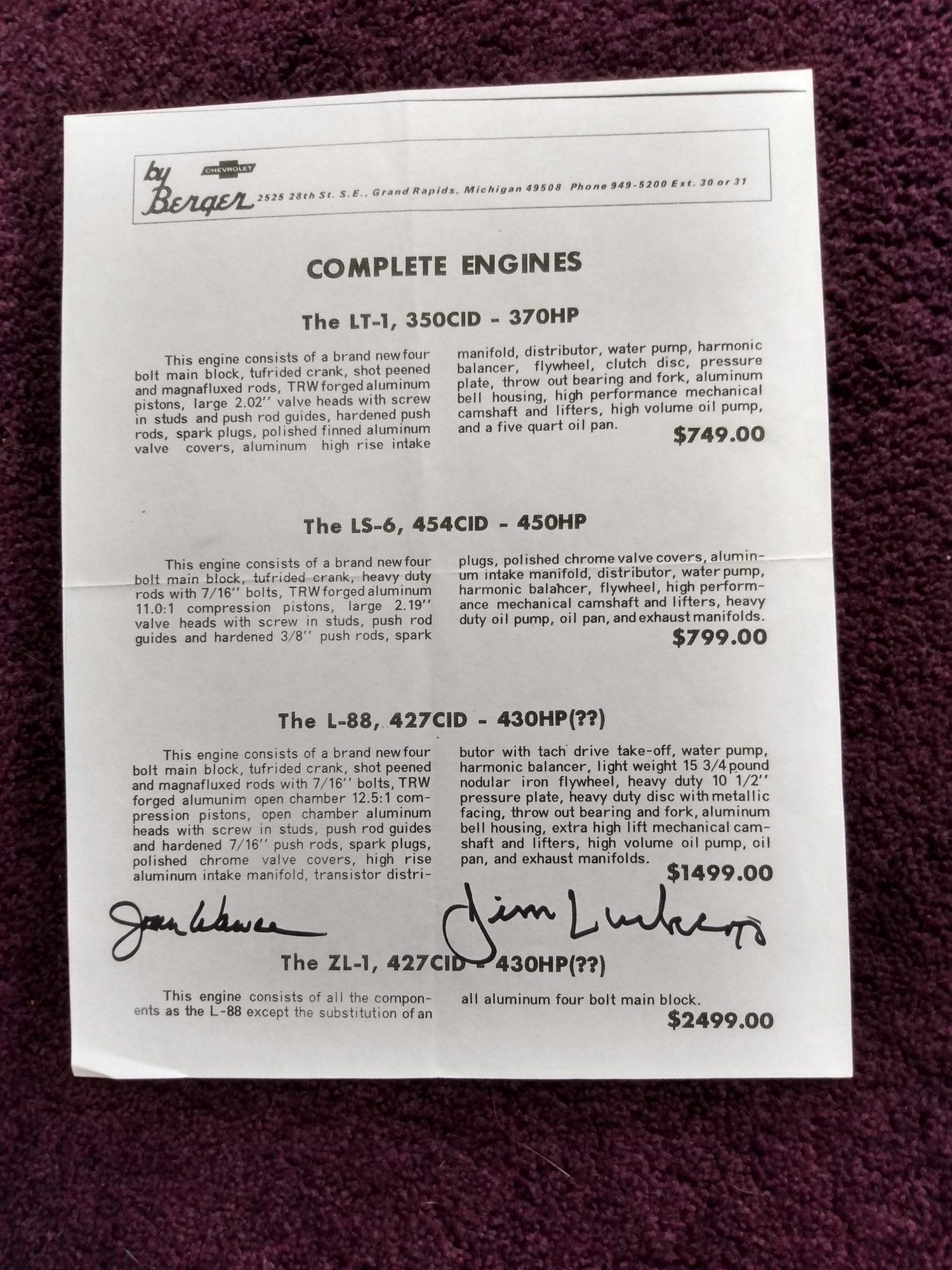 1972 prices!!!
