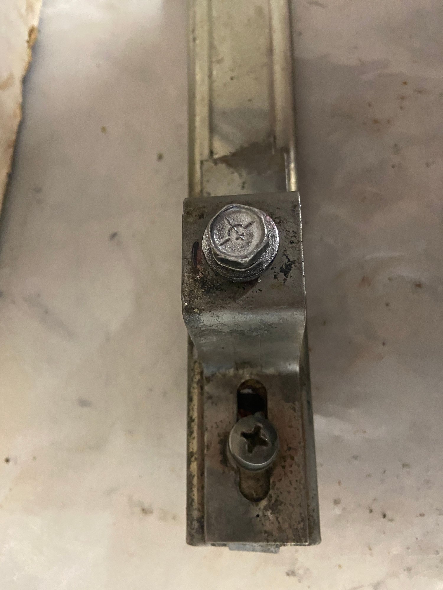 same stopper on the bottom of all the tracks. 