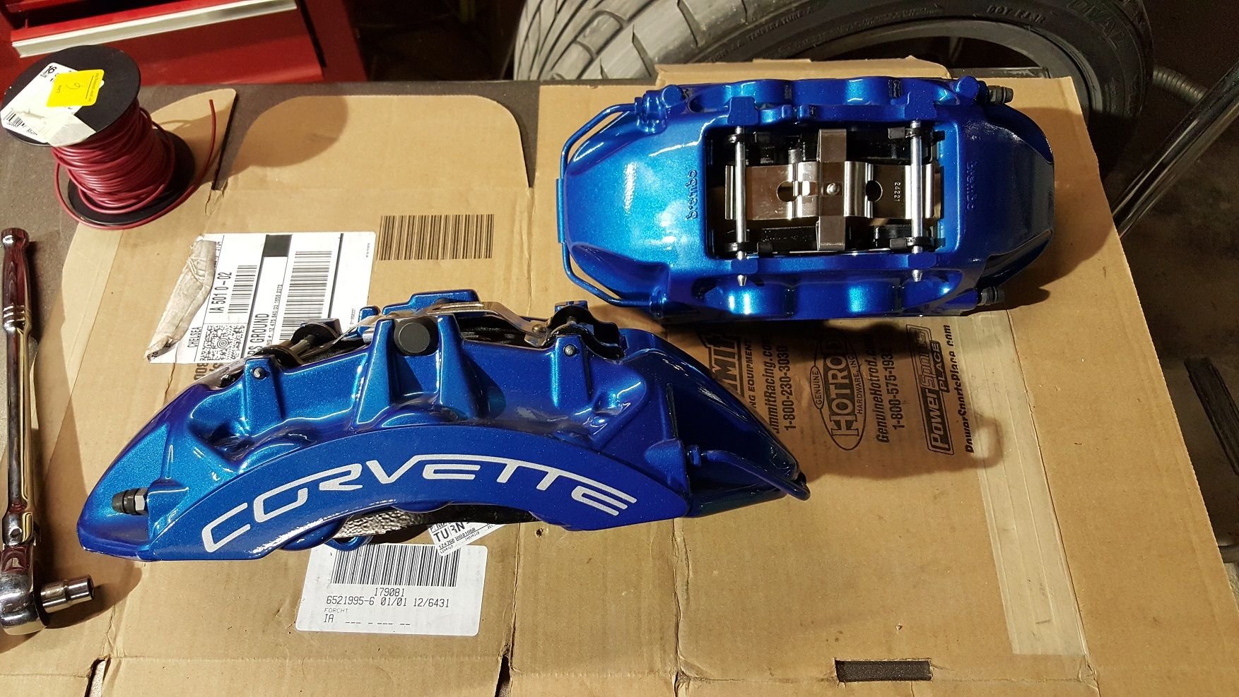 F/S Full set brand new blue ZR1 calipers CorvetteForum Chevrolet Corvette Forum Discussion