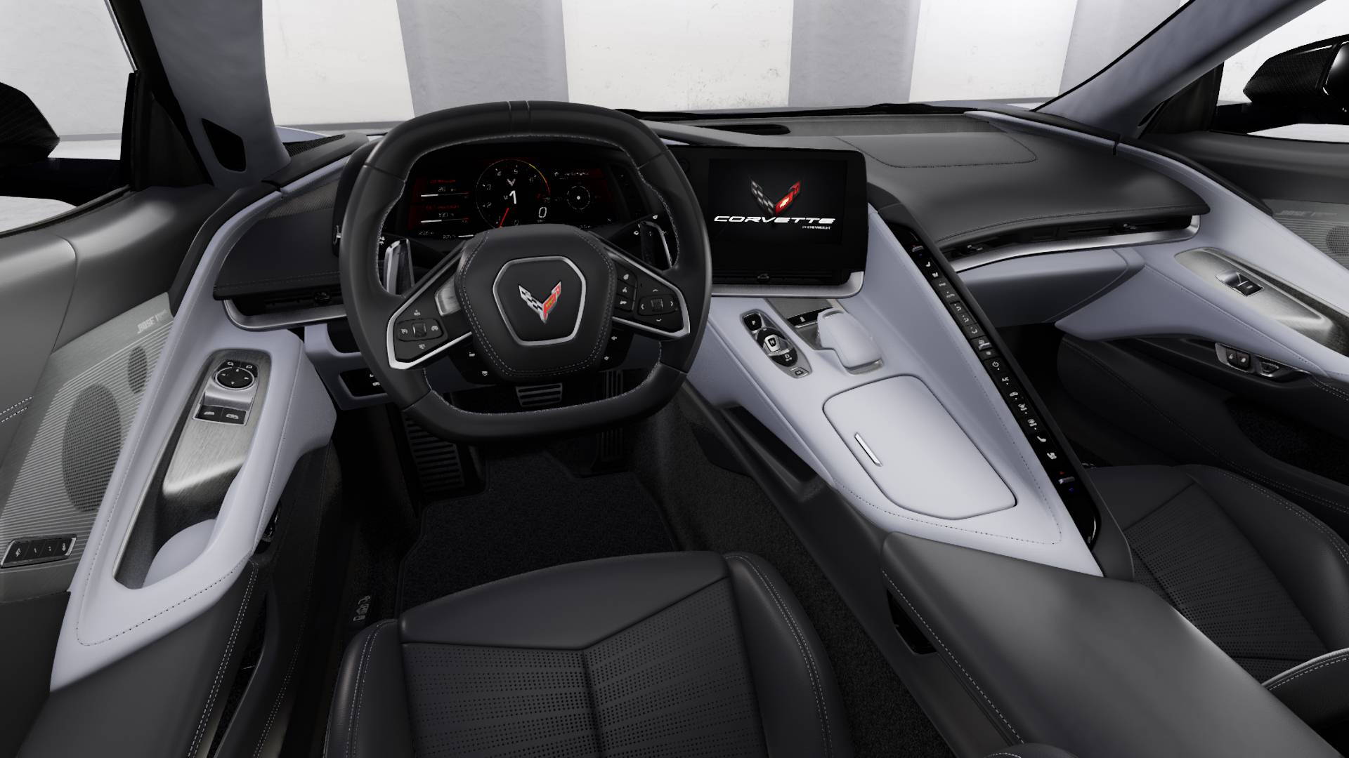 2022 corvette white interior